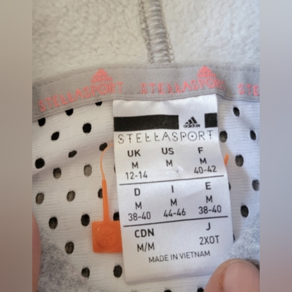 Adidas X Stella Mccarthy mesh cut out oversized hoody size medium functional zip - Picture 7 of 8